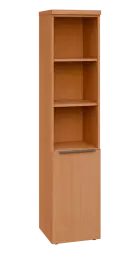 SIN 5 - 4DN3 kancelářská skříň, 1-dveřová/nika, pravá, 1820x400x400, buk royal